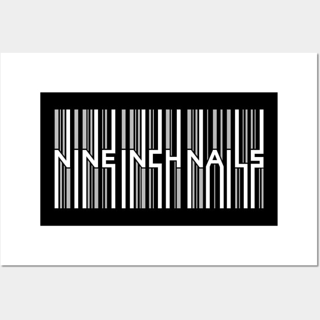 Nine Inch Nails Barcode - Light Wall Art by jeffective